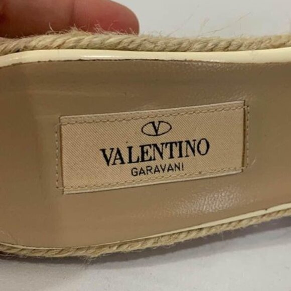 VALENTINO espadrille mules. Cream in colour. Size 38 (7.5). Excellent co… - Picture 9 of 10